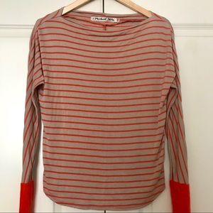 Michael Stars✨ Orange Stripped Top